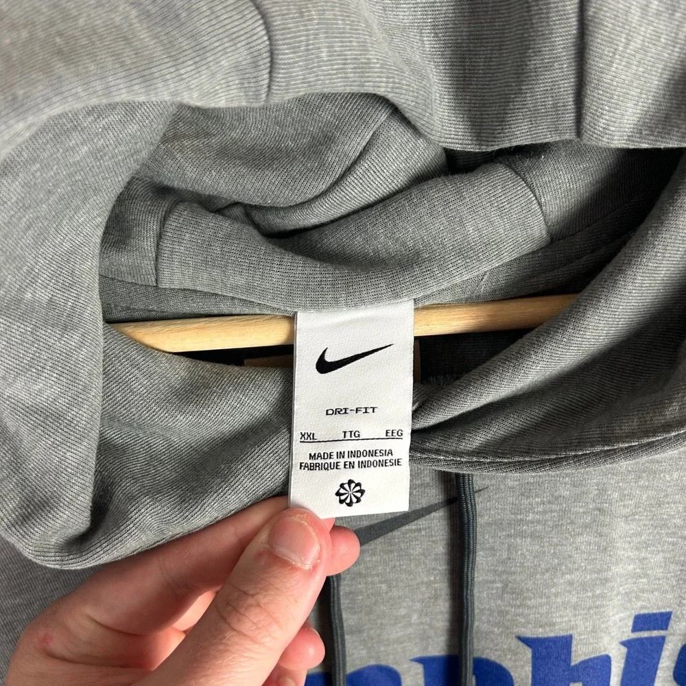 Nike Memphis Tigers Basketball Dri-Fit Hoodie XXL Gray 1 Cent Penny Logo NWT